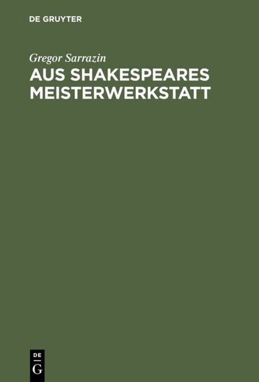 Produktbild: Aus Shakespeares Meisterwerkstatt