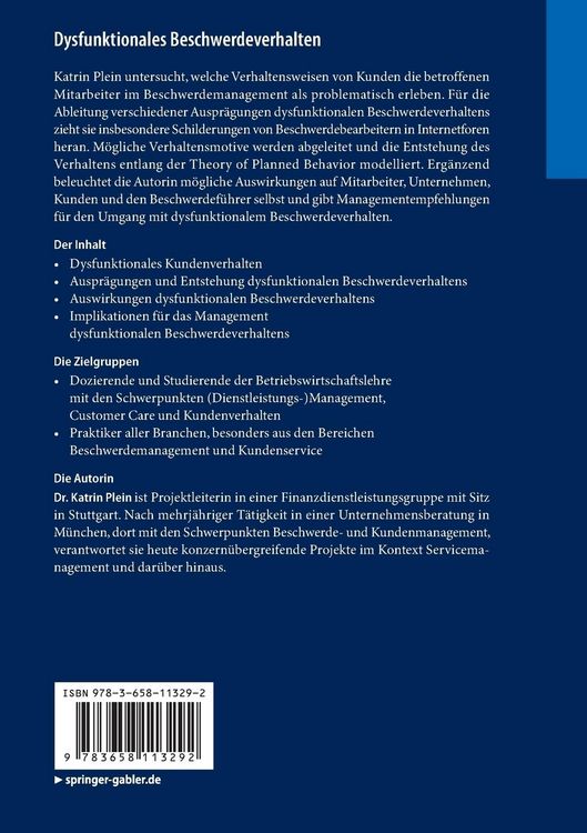 Produktbild: Dysfunktionales Beschwerdeverhalten