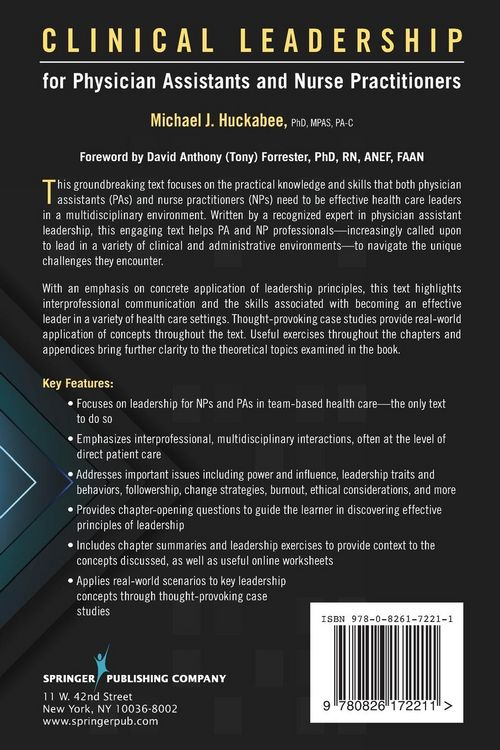 Produktbild: Clinical Leadership for Physician Assistants and Nurse Practitioners