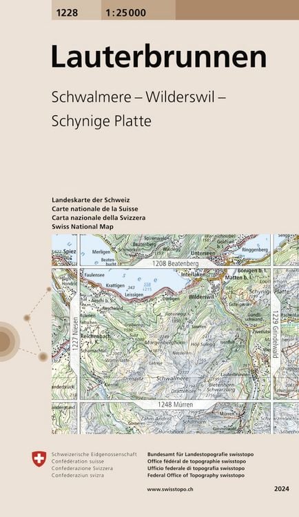 Produktbild: Swisstopo 1 : 25 000 Lauterbrunnen
