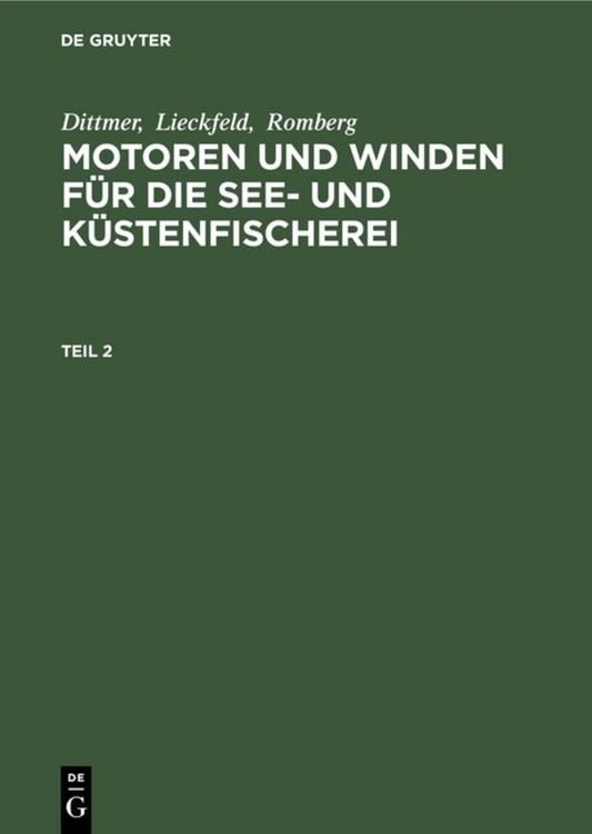 Produktbild: Motoren und Winden f&uuml;r die See- und K&uuml;stenfischerei. Teil 2