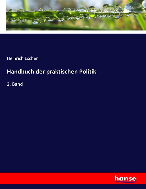 Produktbild: Handbuch der praktischen Politik