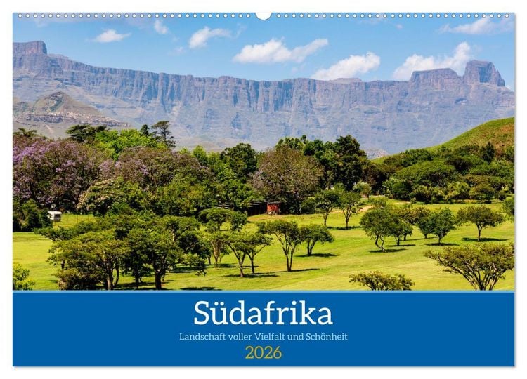 Produktbild: S&uuml;dafrika - Landschaft voller Vielfalt und Sch&ouml;nheit (Wandkalender 2026 DIN A2 quer), CALVENDO Monatskalender