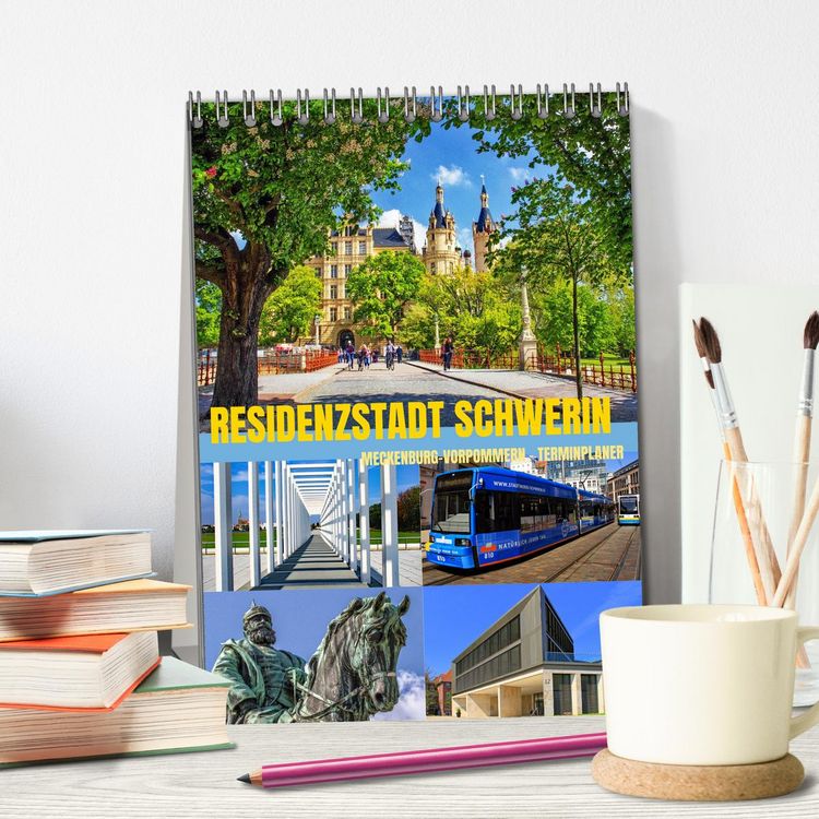 Produktbild: Residenzstadt Schwerin - Mecklenburg-Vorpommern - Terminplaner (Tischkalender 2026 DIN A5 hoch), CALVENDO Monatskalender