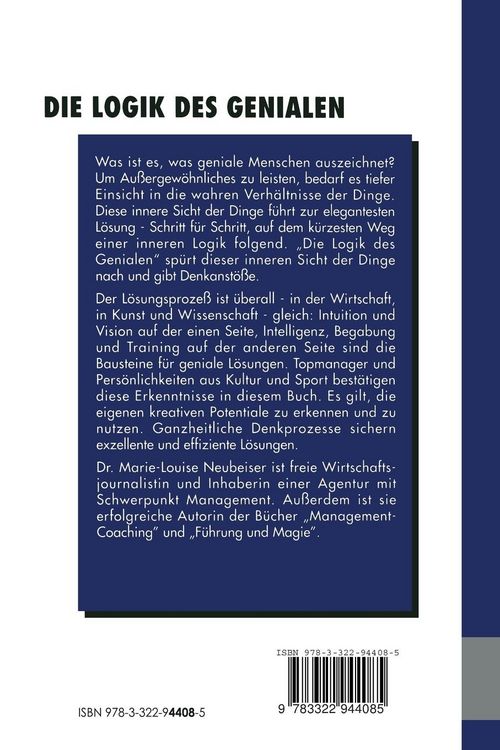 Produktbild: Die Logik des Genialen