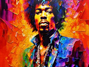 Produktbild: CALVENDO Puzzle Jimi Hendrix | 1000 Teile Lege-Gr&ouml;&szlig;e 64x48cm Foto-Puzzle f&uuml;r gl&uuml;ckliche Stunden