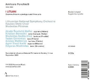 Produktbild: Ponchielli: I Lituani