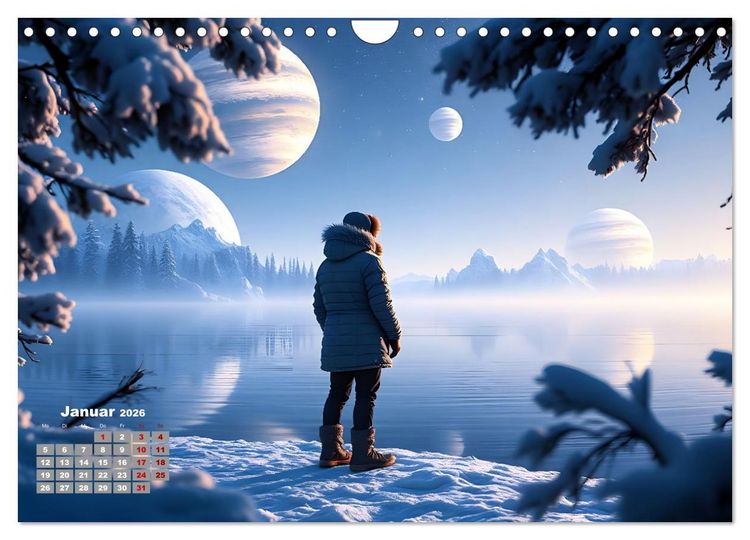 Produktbild: Sterne und Planeten im Blick (Wandkalender 2026 DIN A4 quer), CALVENDO Monatskalender