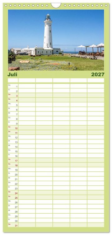 Produktbild: Familienplaner 2027 - S&uuml;dafrika - Landschaft voller Vielfalt und Sch&ouml;nheit mit 5 Spalten (Wandkalender, 21 x 45 cm) CALVENDO