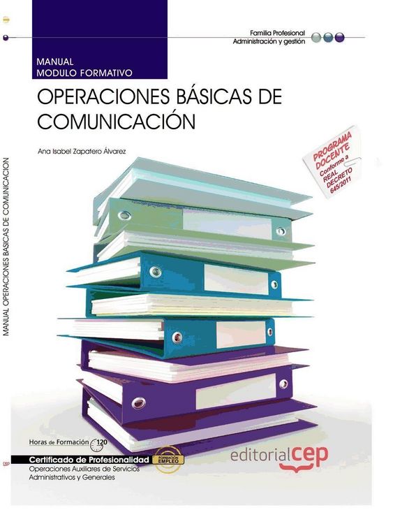 Produktbild: Zapatero &Aacute;lvarez, A: Manual de operaciones b&aacute;sicas de comuni