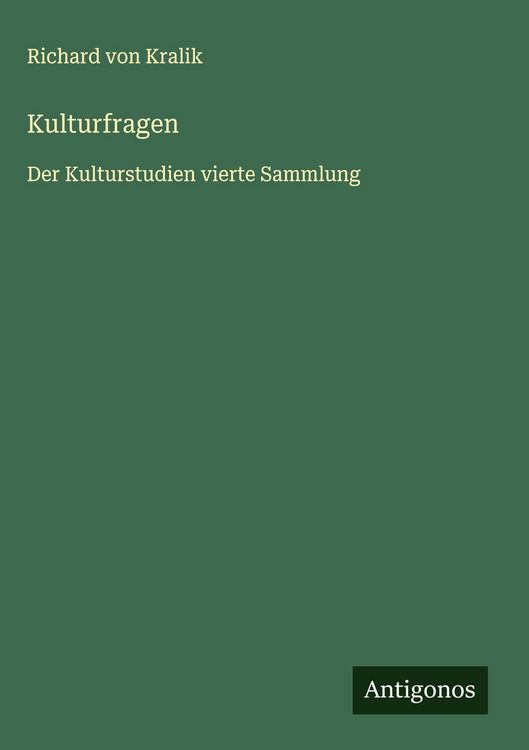 Produktbild: Kulturfragen