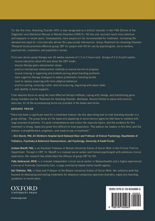 Produktbild: Group Treatment for Hoarding Disorder
