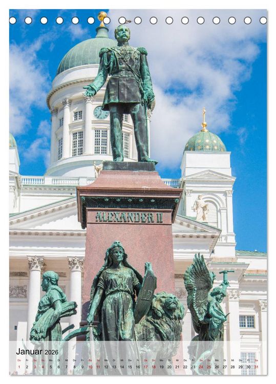 Produktbild: Helsinki - Sehensw&uuml;rdigkeiten (Tischkalender 2026 DIN A5 hoch), CALVENDO Monatskalender