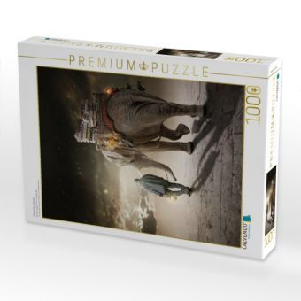 Produktbild: CALVENDO Puzzle Mit leichtem Gep&auml;ck | 1000 Teile Lege-Gr&ouml;&szlig;e 64x48cm Foto-Puzzle f&uuml;r gl&uuml;ckliche Stunden