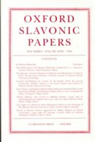 Produktbild: Oxford Slavonic Papers: Volume XXXI (1998)