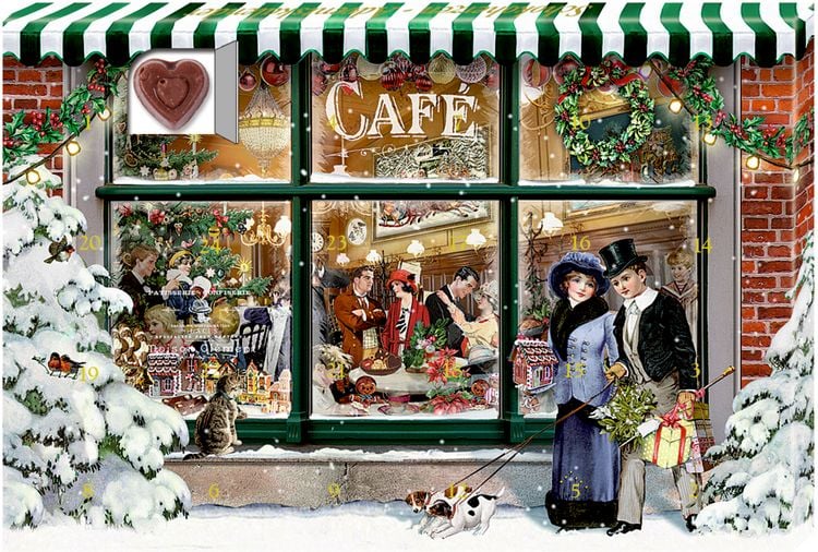 Produktbild: Adventskalender-Schokolade &ndash; 24 S&uuml;&szlig;e Herzmomente im Advent
