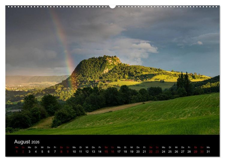 Produktbild: Der Hegau - Wanderparadies am westlichen Bodensee (hochwertiger Premium Wandkalender 2026 DIN A2 quer), Kunstdruck in Hochglanz