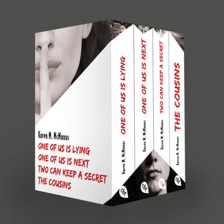 Produktbild: Karen M. McManus: Vier B&auml;nde im Taschenbuch-Schuber: One of us is lying, One of us is next, Two can keep a secret, The Cousins