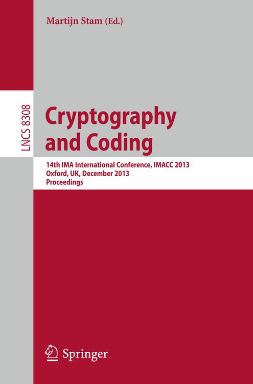 Produktbild: Cryptography and Coding