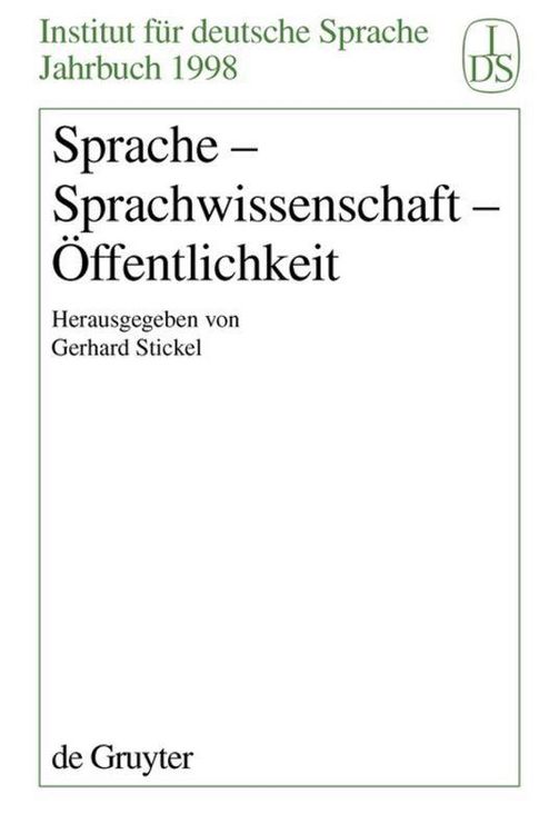 Produktbild: Sprache - Sprachwissenschaft - &Ouml;ffentlichkeit