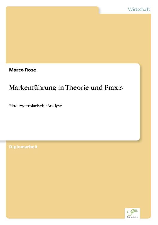 Produktbild: Markenf&uuml;hrung in Theorie und Praxis