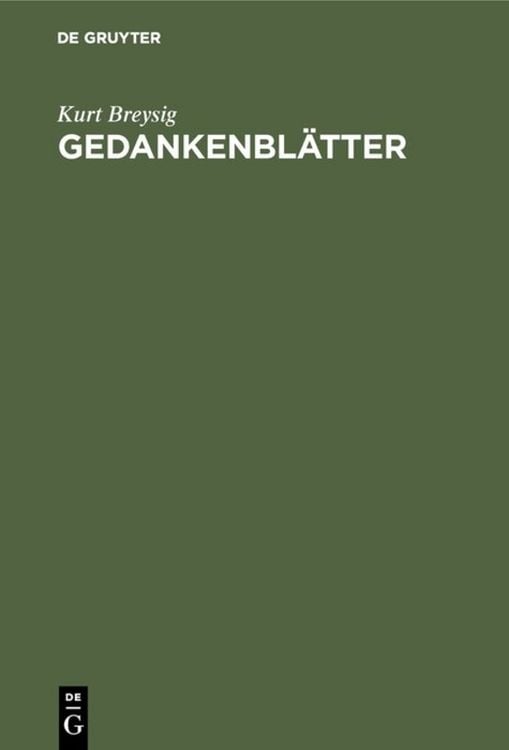 Produktbild: Gedankenbl&auml;tter
