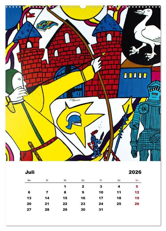 Produktbild: Pop Art - Atelier Zippo (hochwertiger Premium Wandkalender 2026 DIN A2 hoch), Kunstdruck in Hochglanz