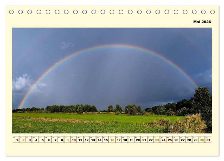 Produktbild: Unser Land im Norden (Tischkalender 2026 DIN A5 quer), CALVENDO Monatskalender