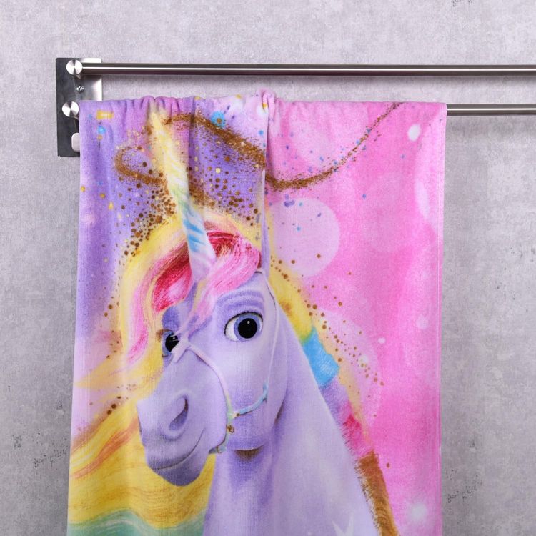 Produktbild: Herding 6128601516 - Badetuch Unicorn Academy, 75x150 cm, Baumwolle/Velours