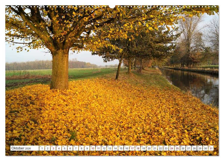Produktbild: Die Niers im Jahreslauf (hochwertiger Premium Wandkalender 2026 DIN A2 quer), Kunstdruck in Hochglanz