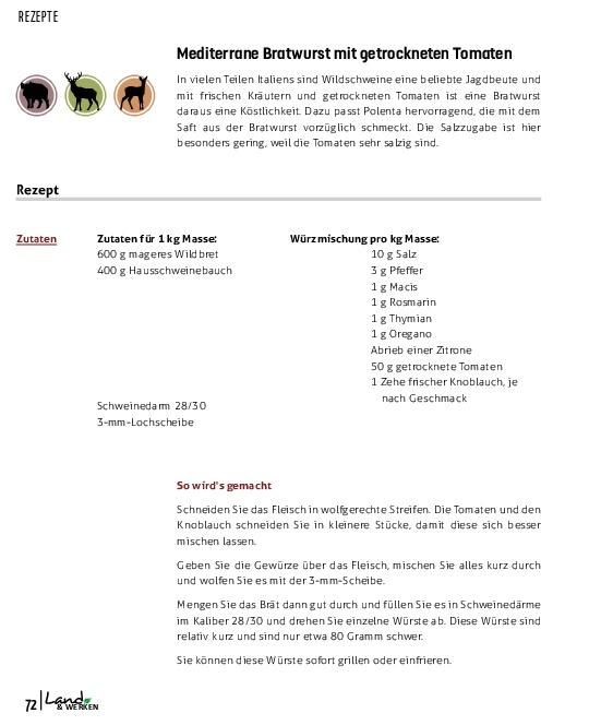 Produktbild: Wildwurst selber machen: Brat-, Roh- & Br&uuml;hwurst