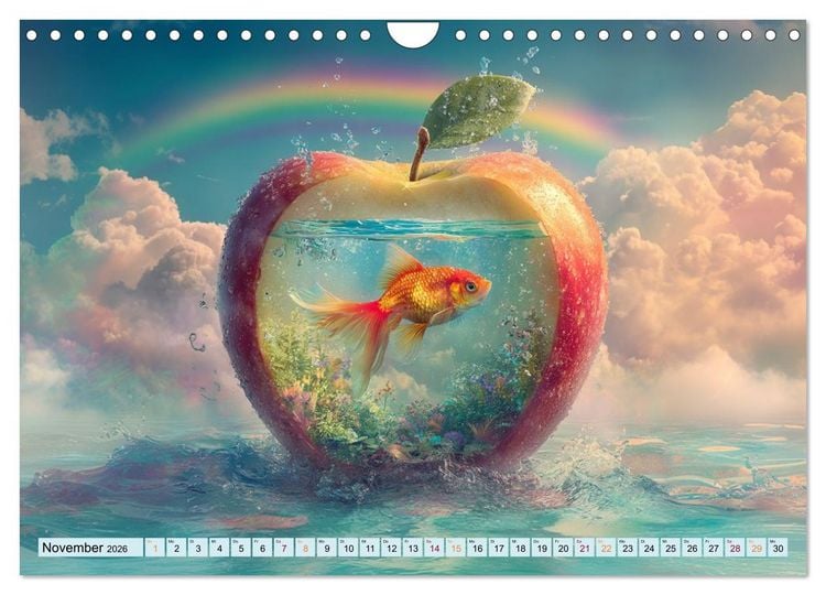 Produktbild: Freitag ist Fischtag (Wandkalender 2026 DIN A4 quer), CALVENDO Monatskalender