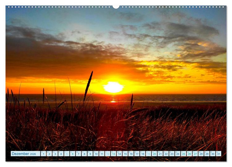 Produktbild: Beach Light Inspiration (hochwertiger Premium Wandkalender 2026 DIN A2 quer), Kunstdruck in Hochglanz