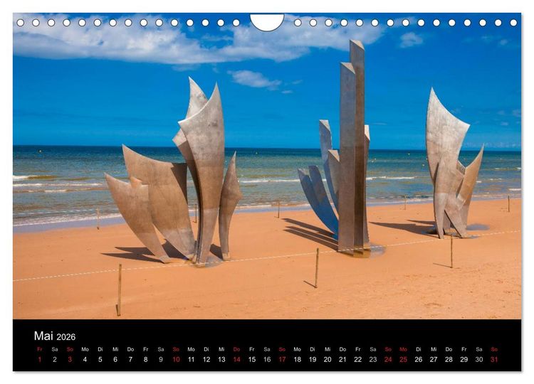 Produktbild: Normandie (Wandkalender 2026 DIN A4 quer), CALVENDO Monatskalender
