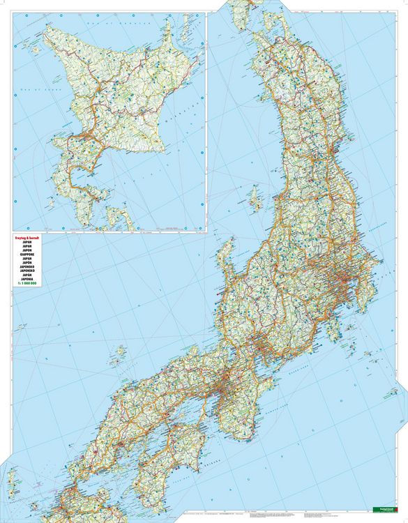 Produktbild: freytag & berndt Stra&szlig;enkarte Japan 1:1 Mio.
