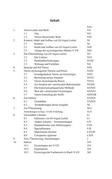 Produktbild: Marcus Terentius Varro: De Lingua Latina