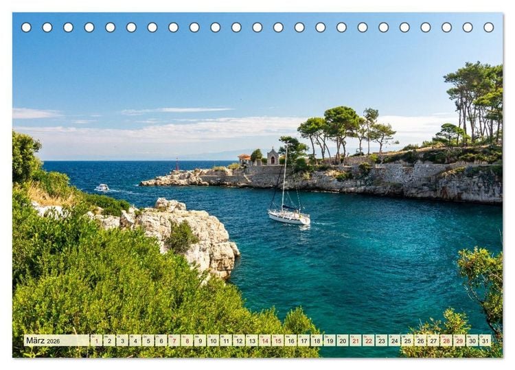 Produktbild: Lo&scaron;inj - Inselzauber in der Adria (Tischkalender 2026 DIN A5 quer), CALVENDO Monatskalender
