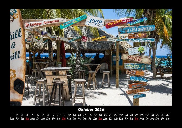 Produktbild: Karibik 2026 Fotokalender DIN A3