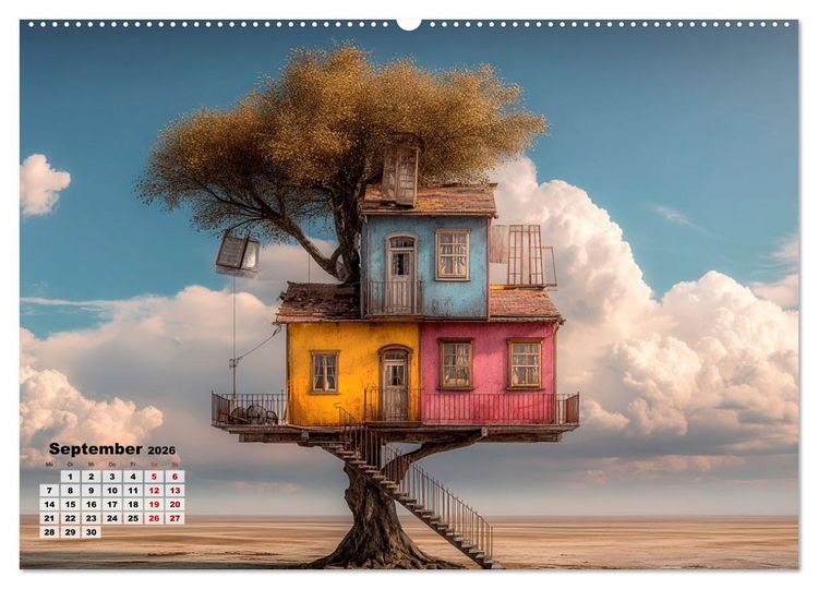 Produktbild: Ein Zuhause ist kein Winkelma&szlig;, sondern ein Gef&uuml;hl (Wandkalender 2026 DIN A2 quer), CALVENDO Monatskalender