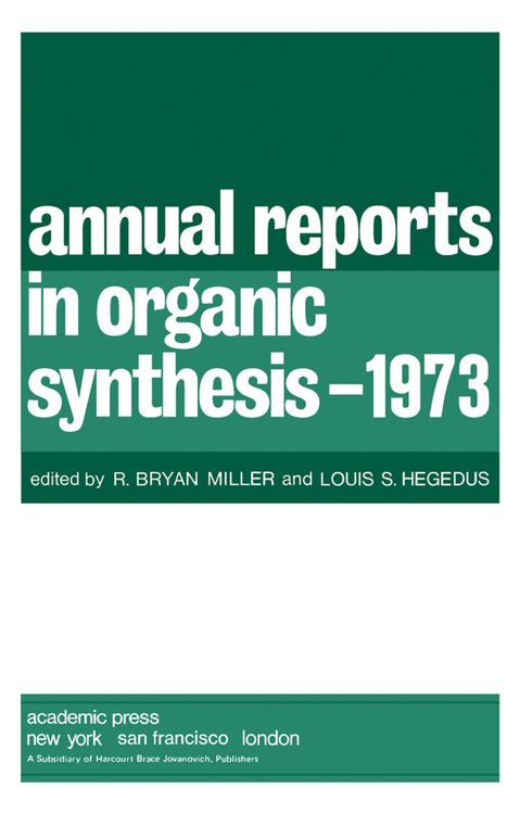 Produktbild: Annual Reports in Organic Synthesis-1973