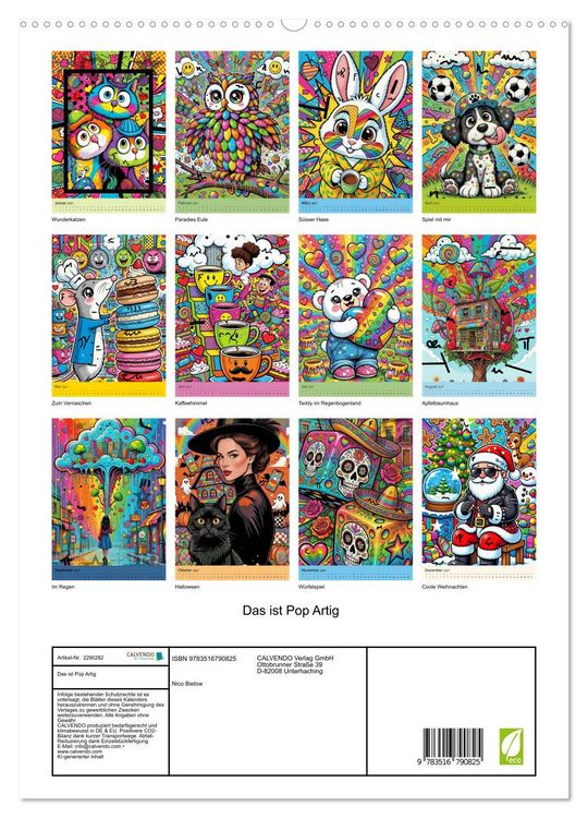 Produktbild: Das ist Pop Artig (hochwertiger Premium Wandkalender 2027 DIN A2 hoch), Kunstdruck in Hochglanz