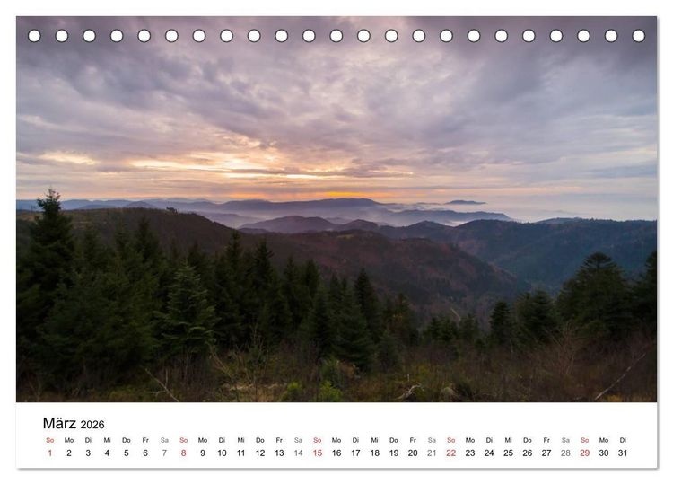 Produktbild: Naturerlebnis Nordschwarzwald (Tischkalender 2026 DIN A5 quer), CALVENDO Monatskalender