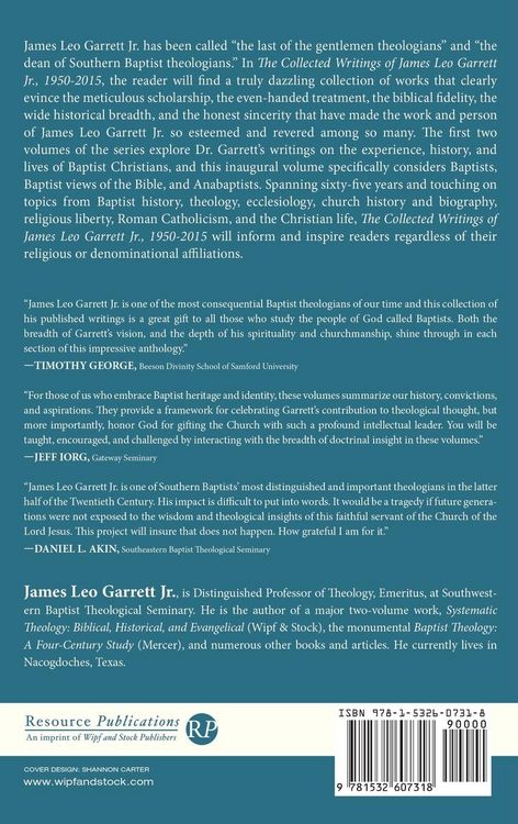 Produktbild: The Collected Writings of James Leo Garrett Jr., 1950-2015