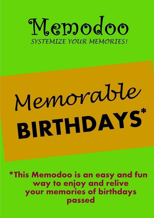 Produktbild: Memodoo Memorable Birthdays