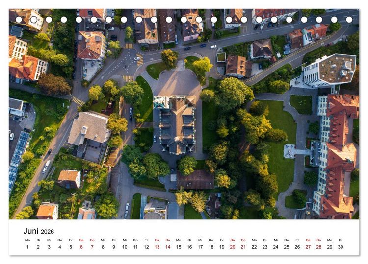 Produktbild: Luftbildkalender St. Gallen 2026 (Tischkalender 2026 DIN A5 quer), CALVENDO Monatskalender