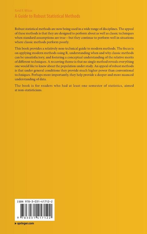 Produktbild: A Guide to Robust Statistical Methods