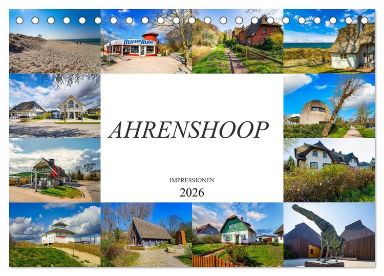 Produktbild: Ahrenshoop Impressionen (Tischkalender 2026 DIN A5 quer), CALVENDO Monatskalender