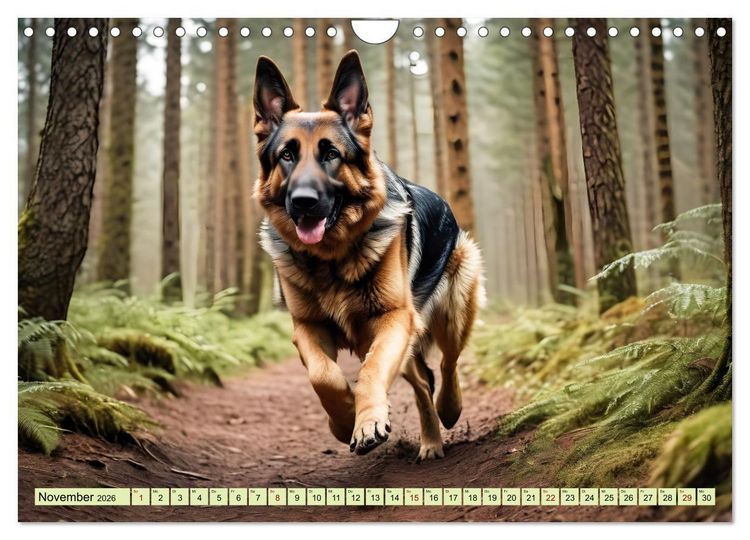 Produktbild: Deutscher Sch&auml;ferhund - Inbegriff der Treue (Wandkalender 2026 DIN A4 quer), CALVENDO Monatskalender