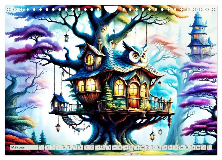 Produktbild: Treehouse fantasies (Wall Calendar 2026 DIN A4 landscape), CALVENDO 12 Month Wall Calendar