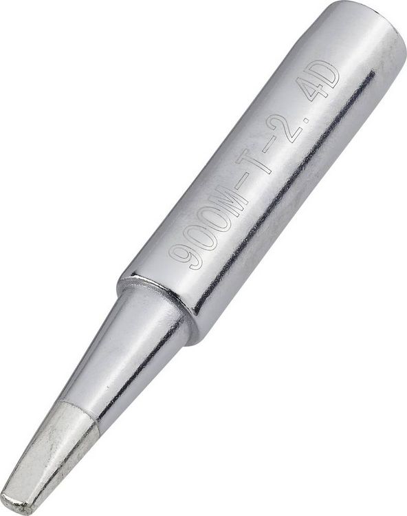 Produktbild: TOOLCRAFT L&ouml;tspitze Mei&szlig;elform Spitzen-Gr&ouml;&szlig;e 2.4mm Spitzen-L&auml;nge 17mm Inhalt 1St.